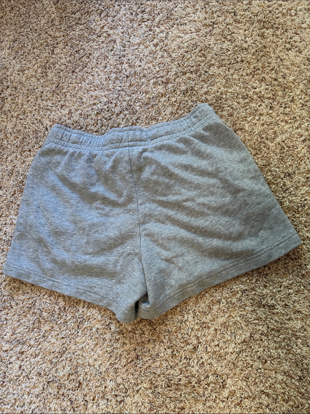 Nike Women's Heather Gray Athletic Drawstring Shorts - Picture 2 of 4